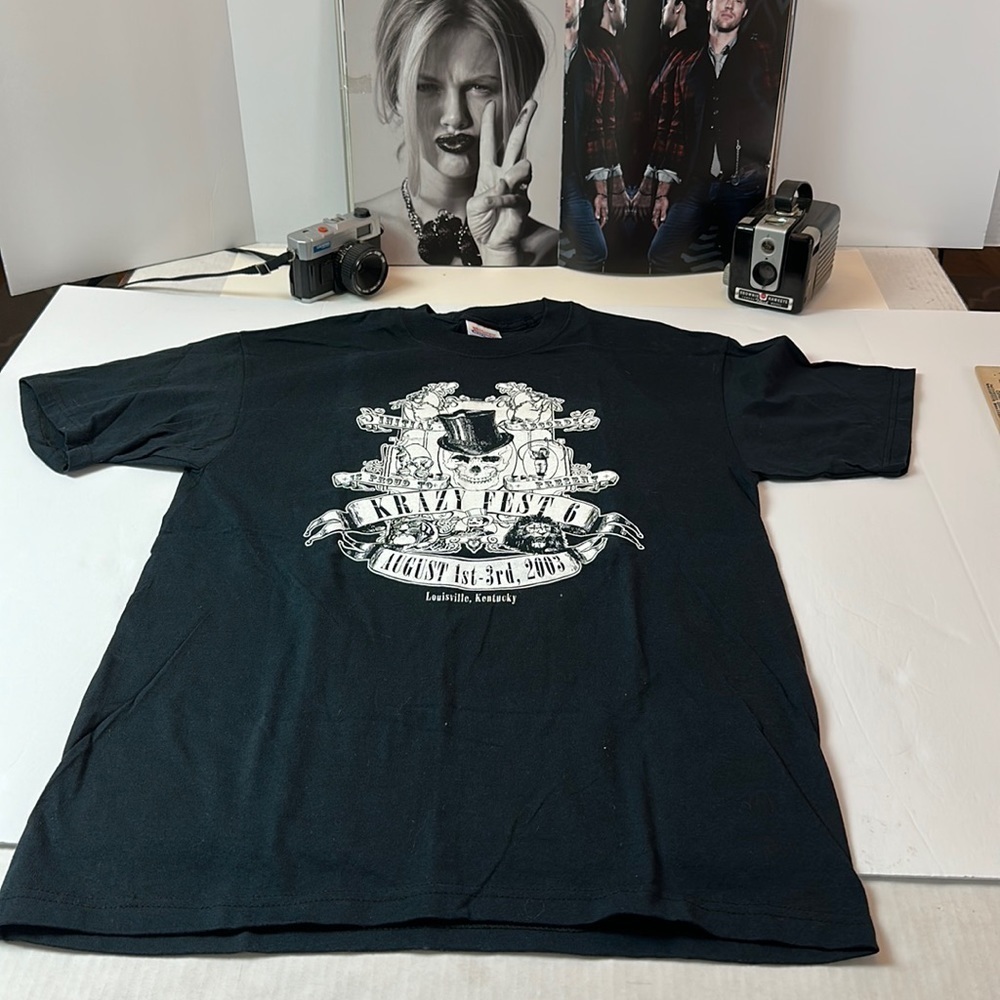 Krazy fest vintage skull festival t shirts.